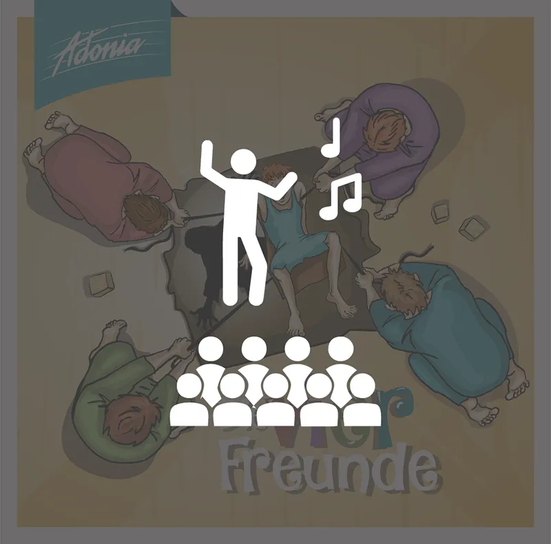 Aufführungsrecht - Die vier Freunde