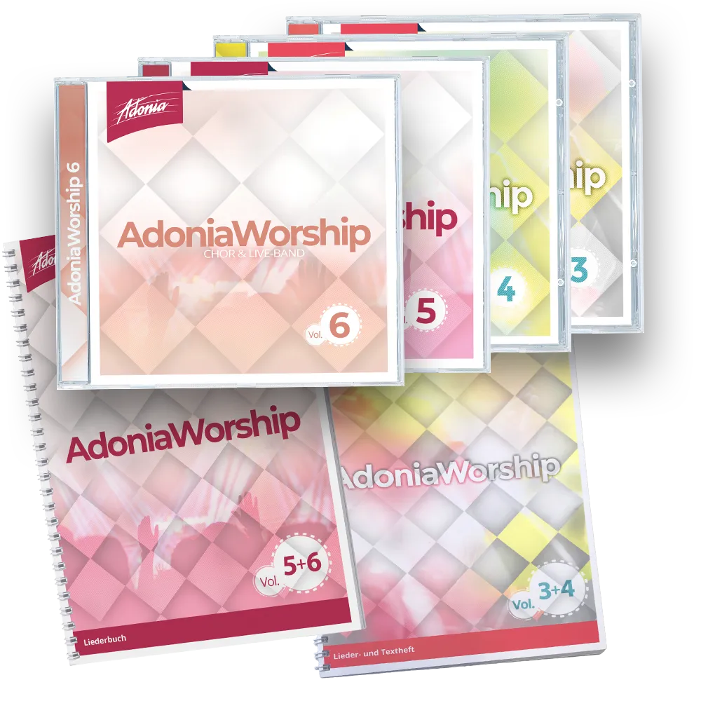 Maxiset (4 CDs + 2 LB) Adonia Worship Vol.3 - 6