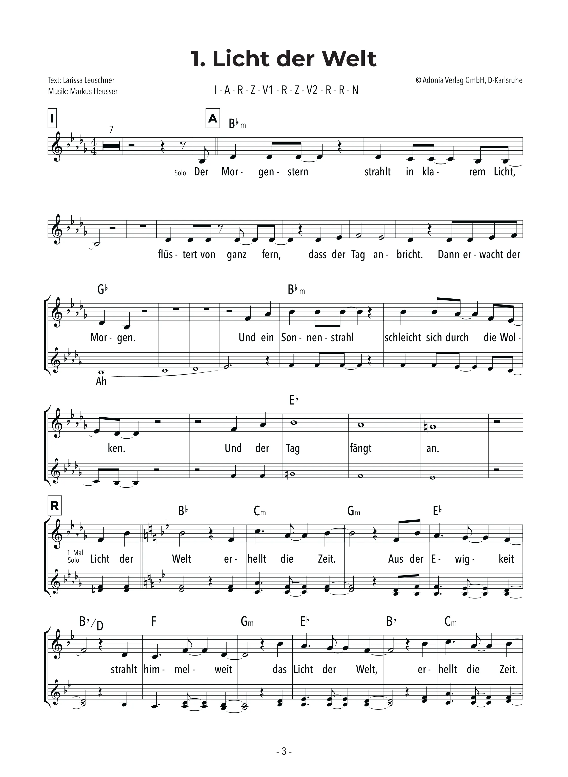 Liederheft - Adonia Hits 2017-2025 (Teens)