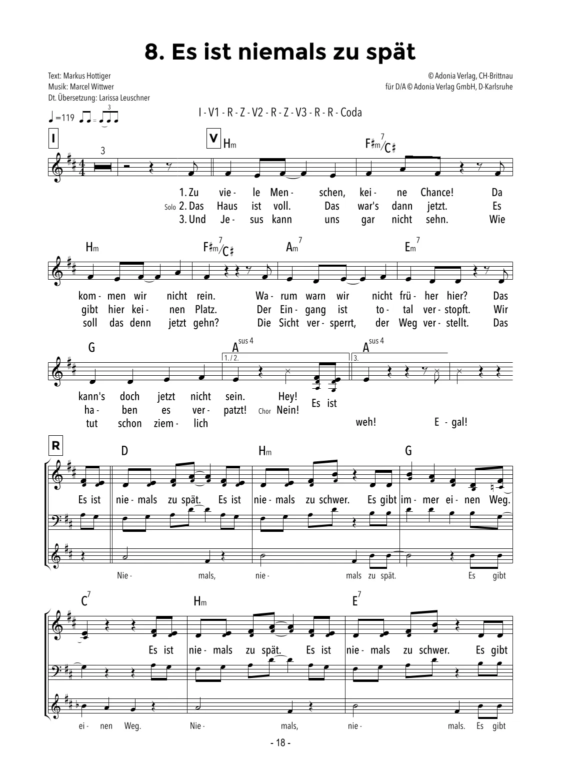 Lieder- und Textheft - Die vier Freunde Lieder- und Textheft - Die vier Freunde