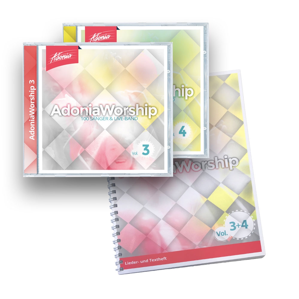 Sparset (2 CDs + LB) Adonia Worship Vol.3 & 4