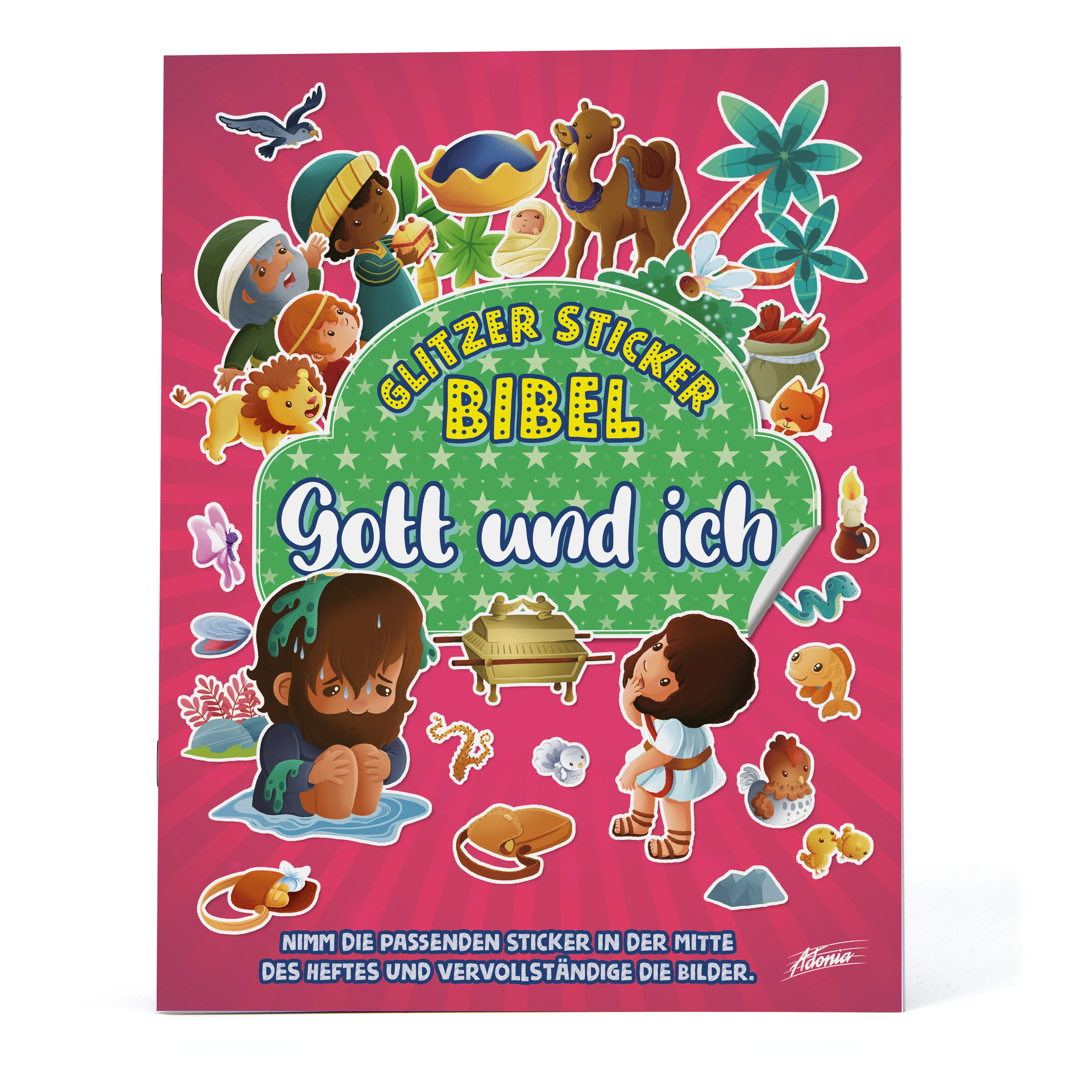 Glitzer Sticker Bibel - Gott und ich